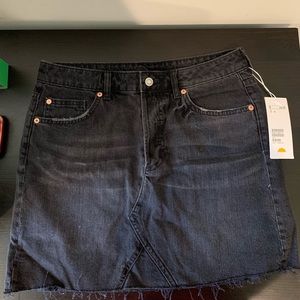 Never Worn Black Jean Skirt